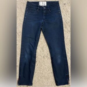 SUZY RADCLIFFE blue stretchy cigarette leg ankle jeans 28